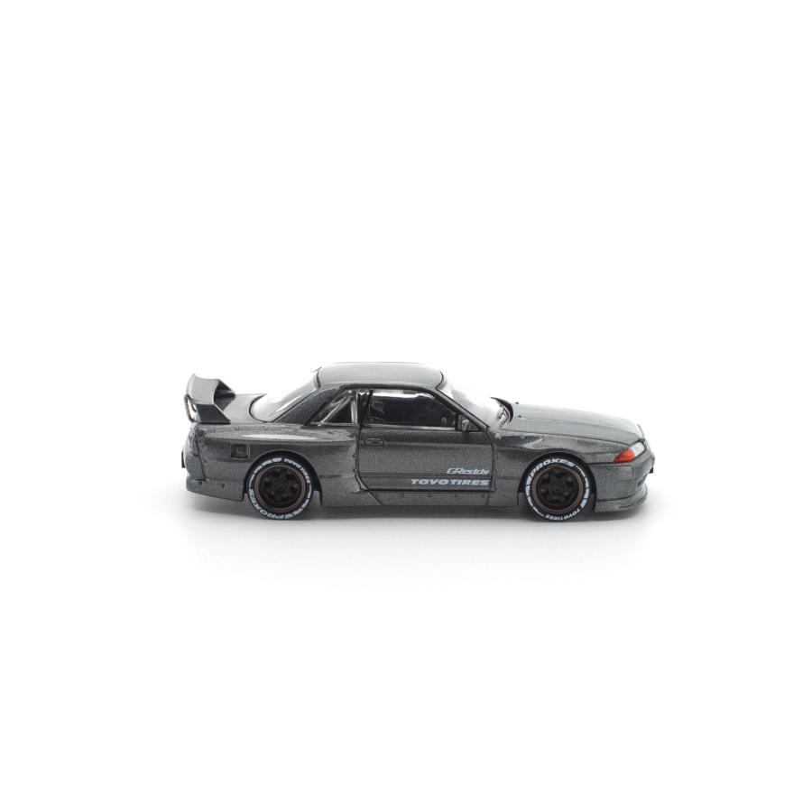 POP RACE 1/64 パンデム R32 ガンメタル(新金型) ミニカー PR640508