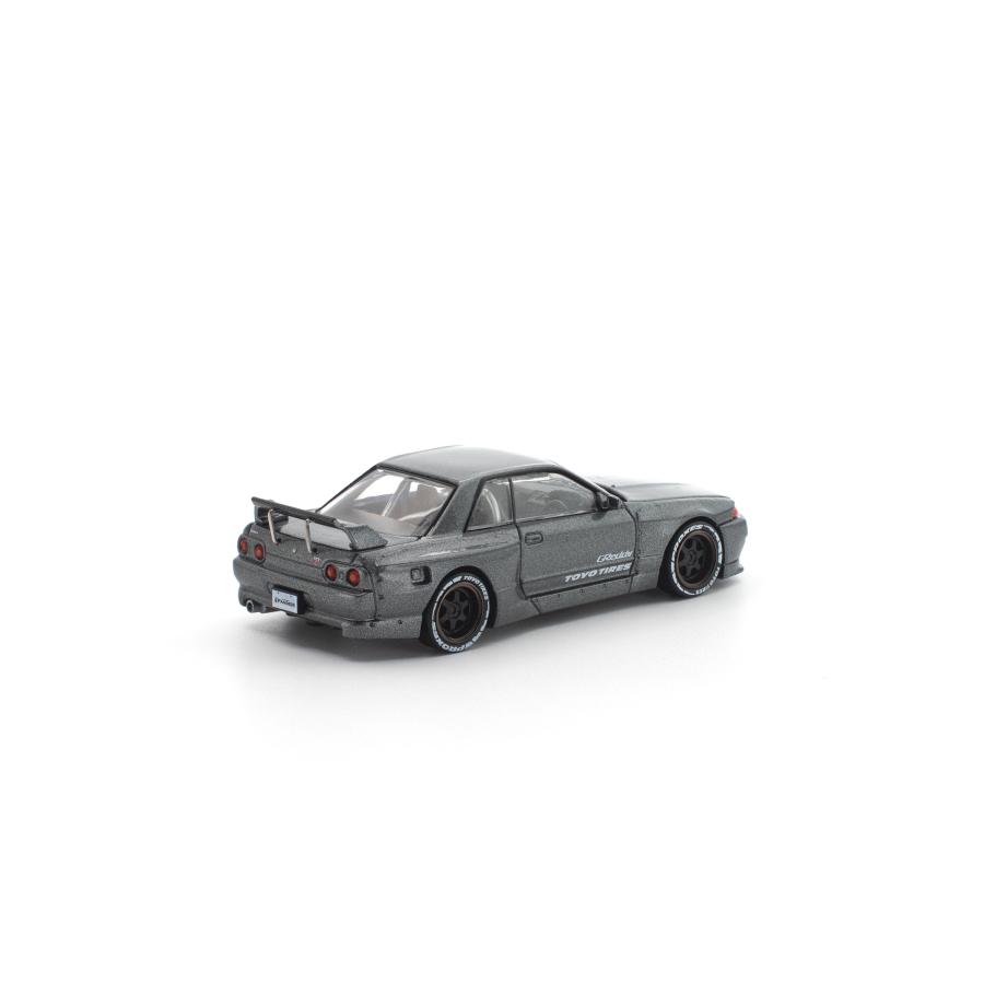 POP RACE 1/64 パンデム R32 ガンメタル(新金型) ミニカー PR640508