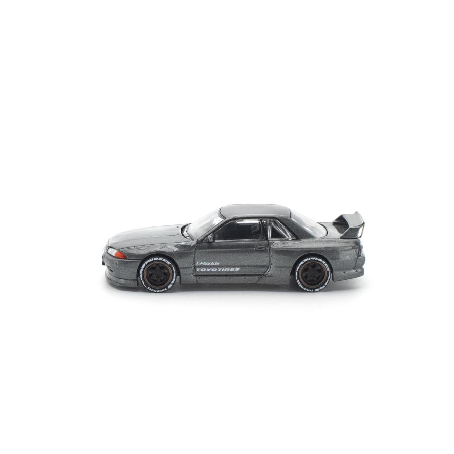 POP RACE 1/64 パンデム R32 ガンメタル(新金型) ミニカー PR640508