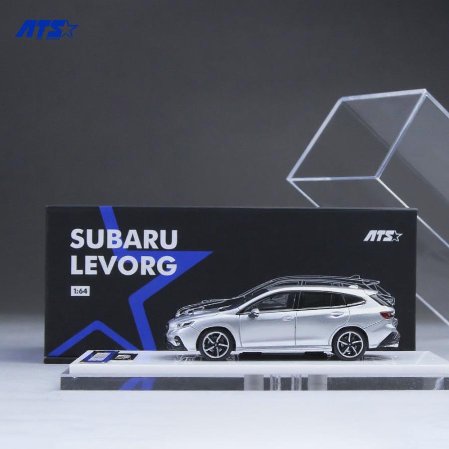 ATS MODEL 1/64 SUBARU LEVORG シルバーグレー ミニカー ATS880303