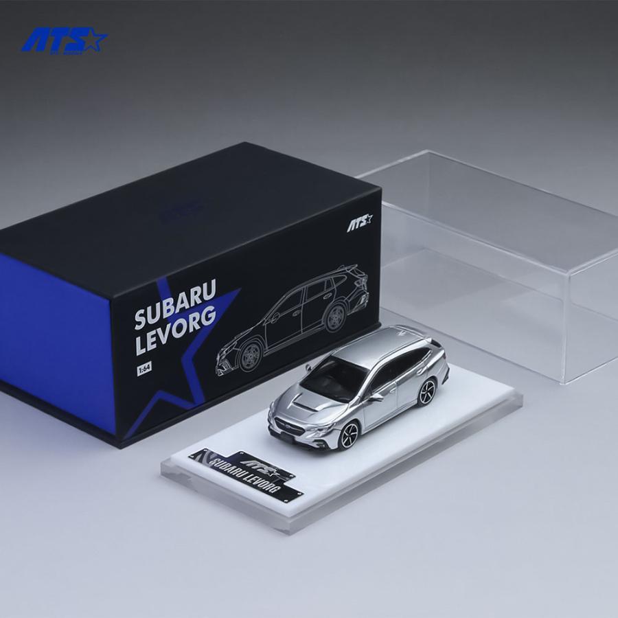 ATS MODEL 1/64 SUBARU LEVORG シルバーグレー ミニカー ATS880303