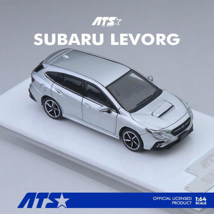 ATS MODEL 1/64 SUBARU LEVORG シルバーグレー ミニカー ATS880303