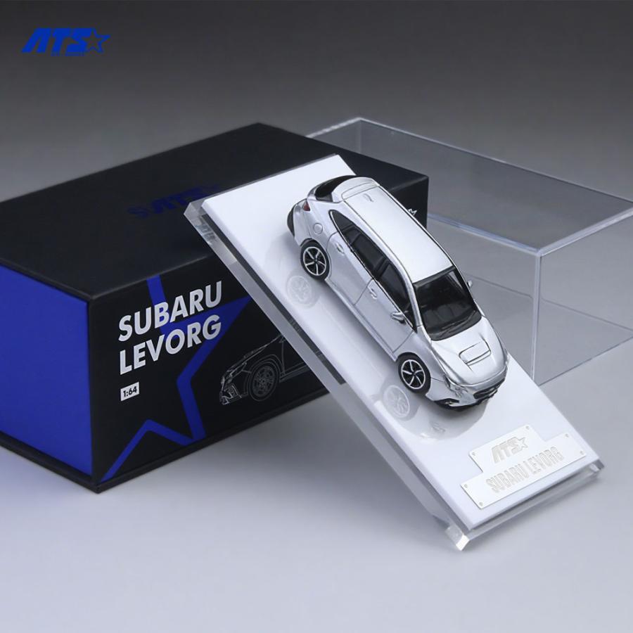 ATS MODEL 1/64 SUBARU LEVORG シルバーグレー ミニカー ATS880303