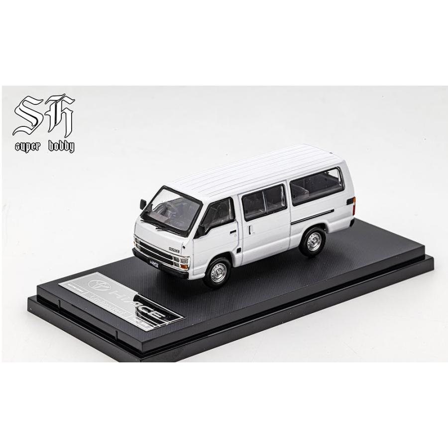 super hobby 1/64 トヨタ ハイエース 3代目 ホワイト ミニカー SH0001