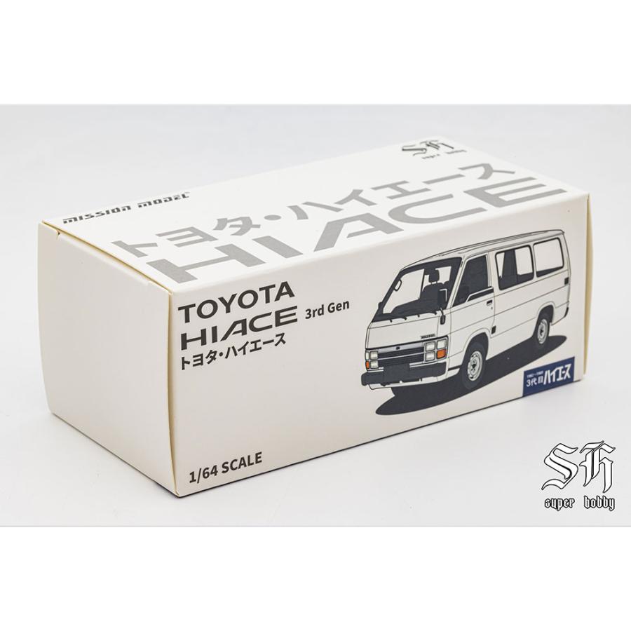 super hobby 1/64 トヨタ ハイエース 3代目 ホワイト ミニカー SH0001