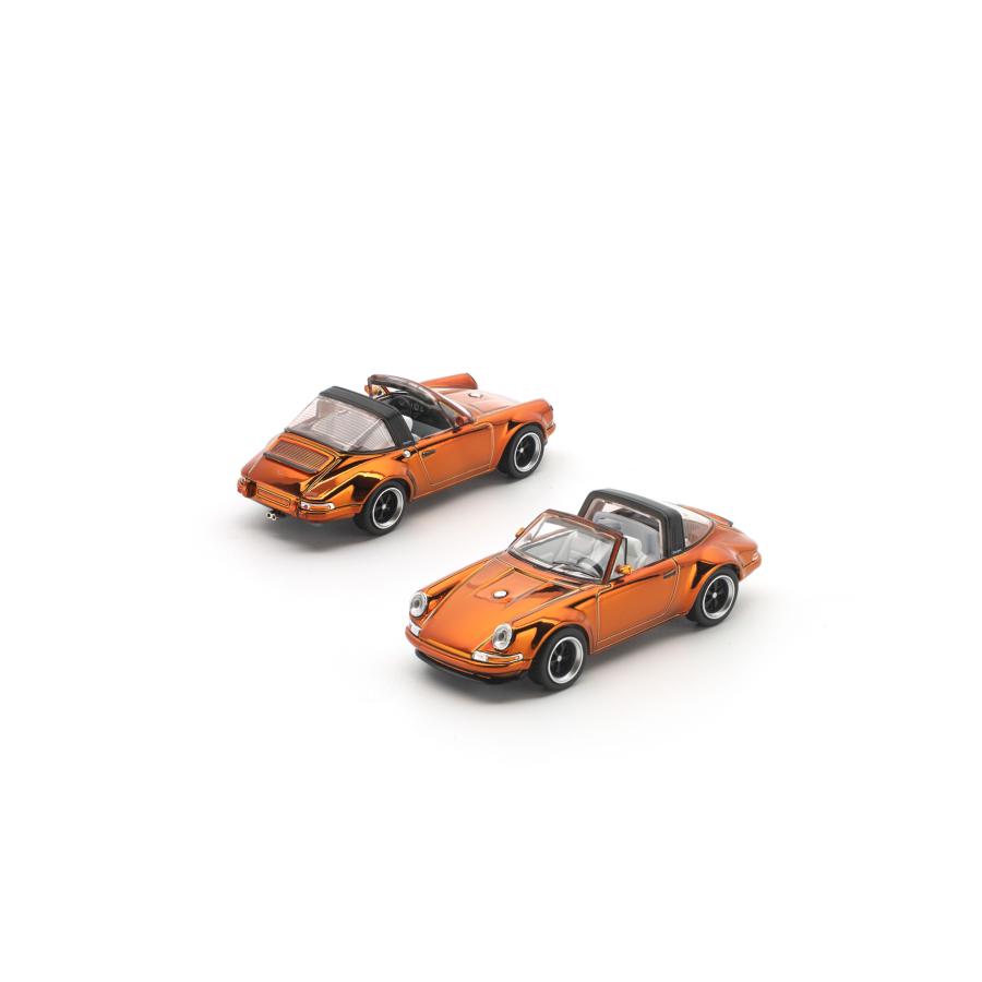 POP RACE 1/64 シンガー タルガ ブロンズクローム ミニカー PR640527