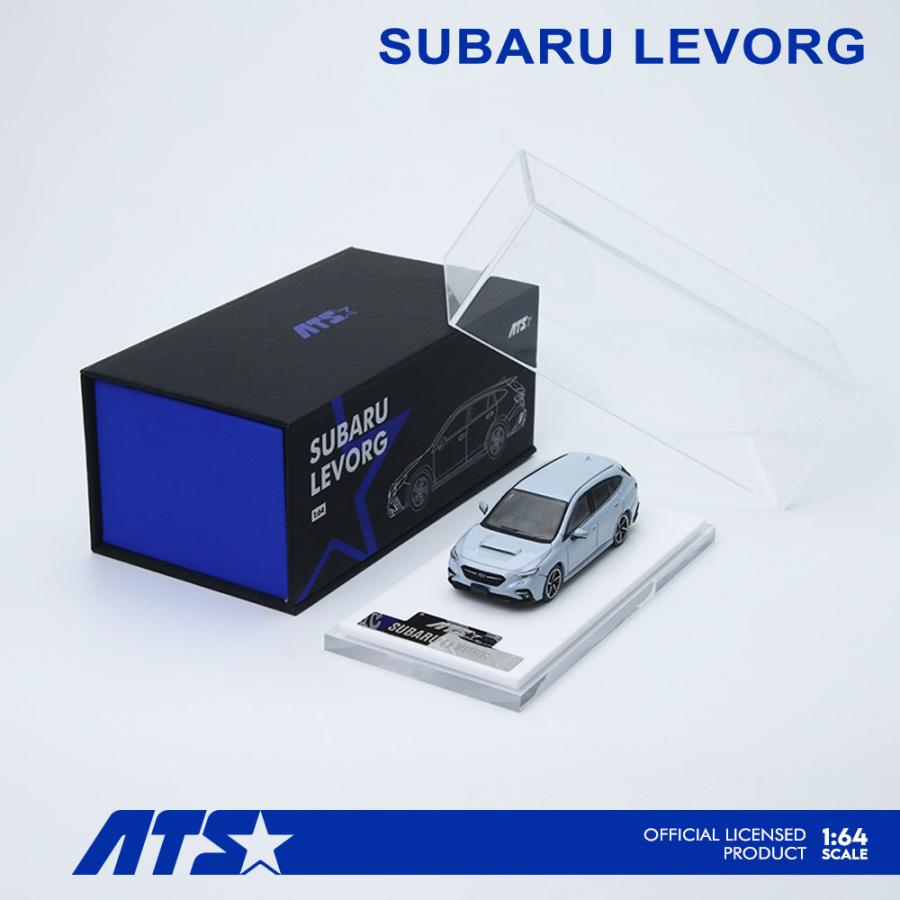 ATS MODEL 1/64 SUBARU LEVORG クールグレーカーキ ミニカー ATS880304