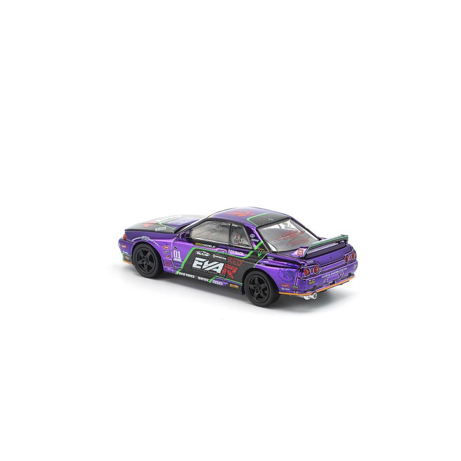 POP RACE 1/64 EVA RT TEST TYPE-01 SKYLINE R32 エヴァRT初号機