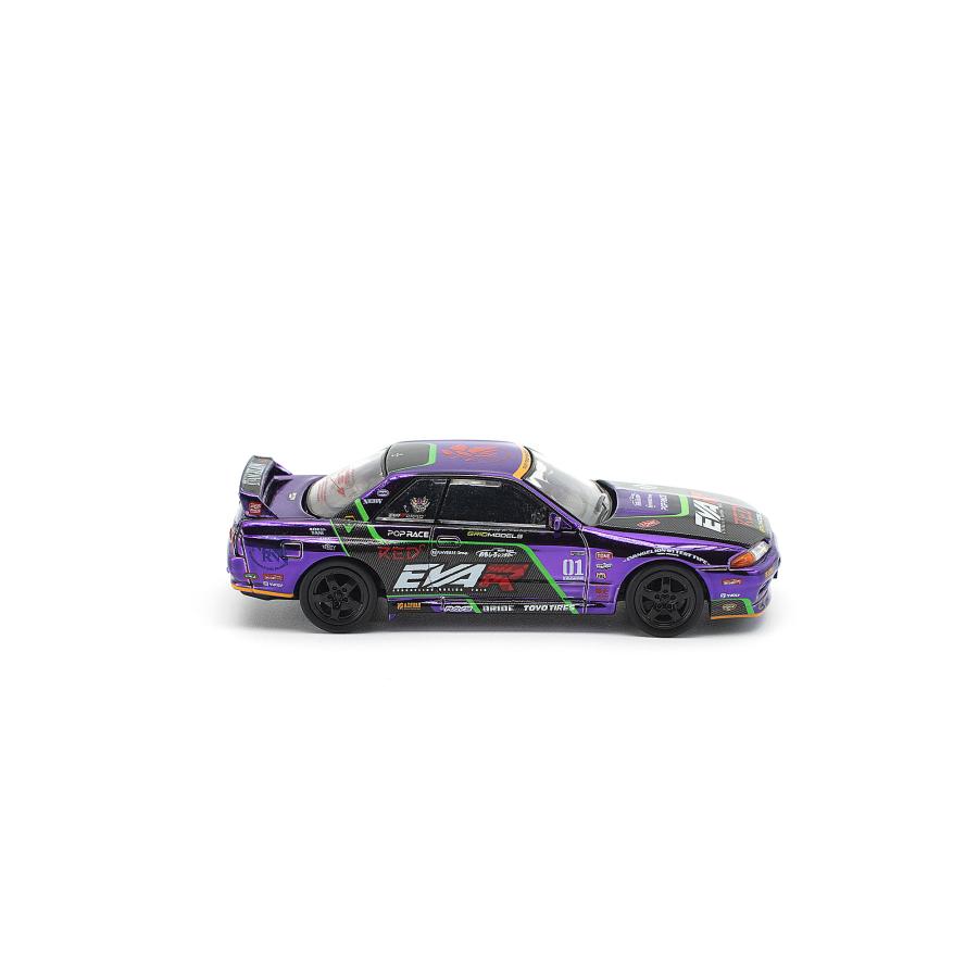 POP RACE 1/64 EVA RT TEST TYPE-01 SKYLINE R32 エヴァRT初号機
