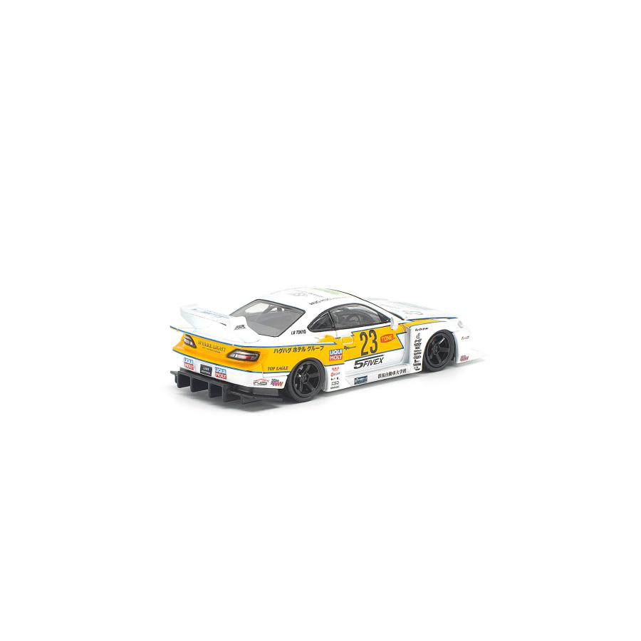 POP RACE 1/64 LB スーパーシルエット S15 シルビア ホワイト ミニカー