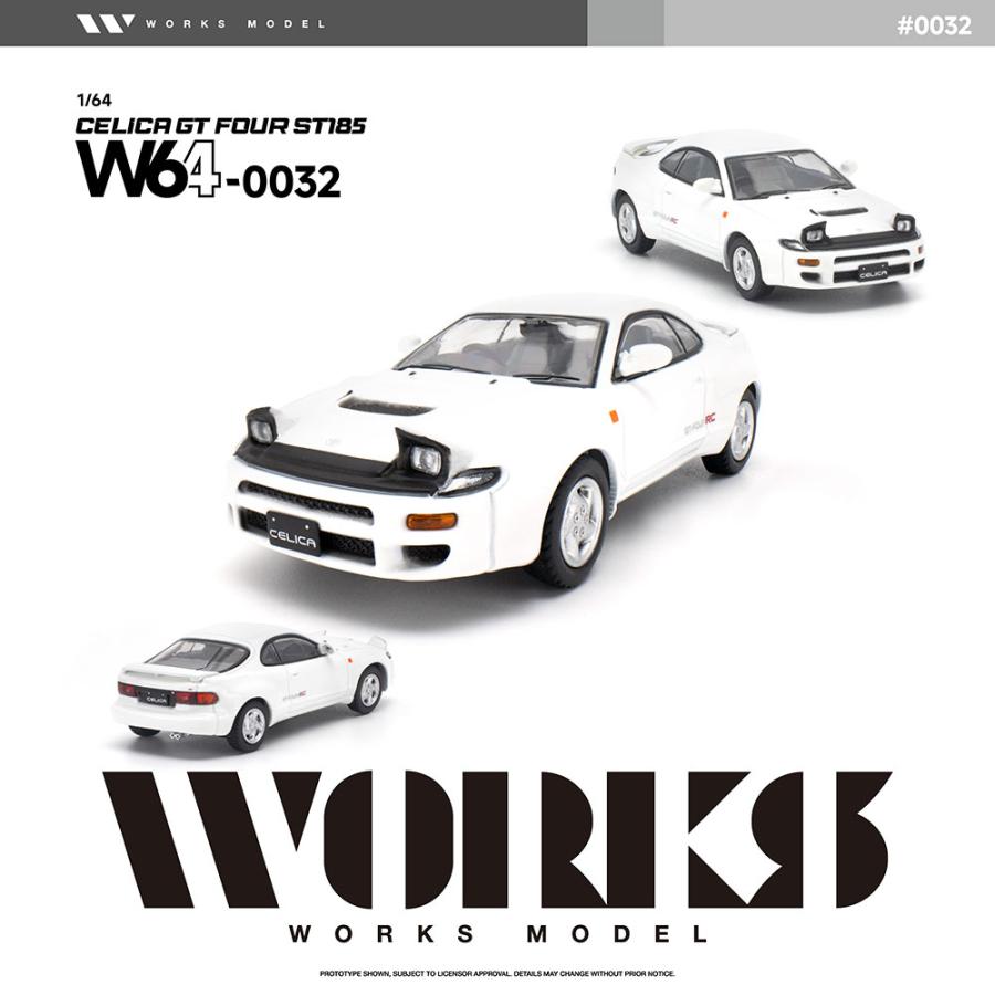 WORKS Model 1/64 トヨタ セリカ GT-FOUR ST185 ミニカー W640032