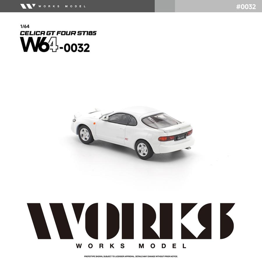 WORKS Model 1/64 トヨタ セリカ GT-FOUR ST185 ミニカー W640032