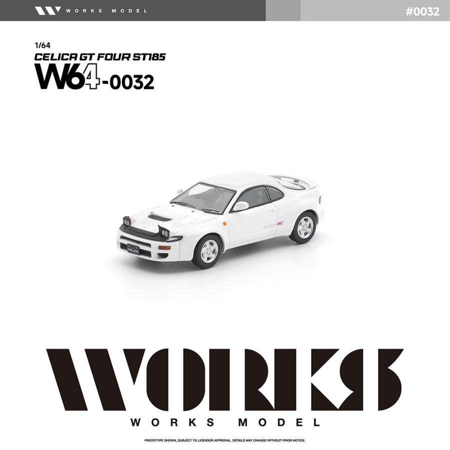 WORKS Model 1/64 トヨタ セリカ GT-FOUR ST185 ミニカー W640032