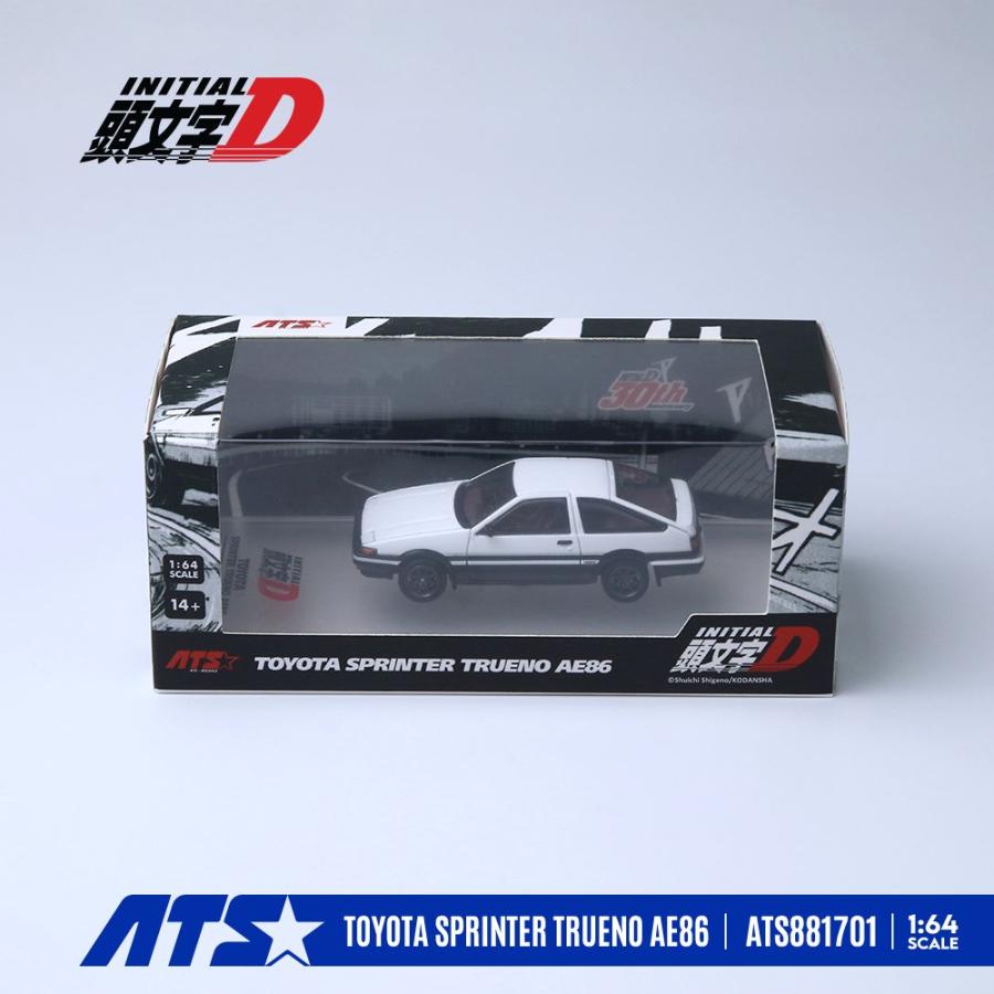 ATS MODEL 1/64 『頭文字D』 トヨタ スプリンタートレノ AE86 ホワイト