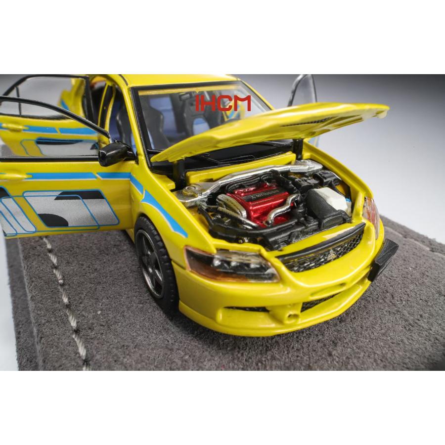 送料無料◇iHCM 1/64 三菱 Lancer Evolution IX GSR イエロー ミニカー