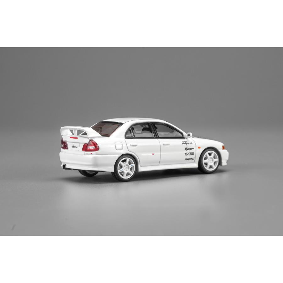 M64025 1/64 三菱 Lancer Evolution IV GSR Kansai Livery White ダイ