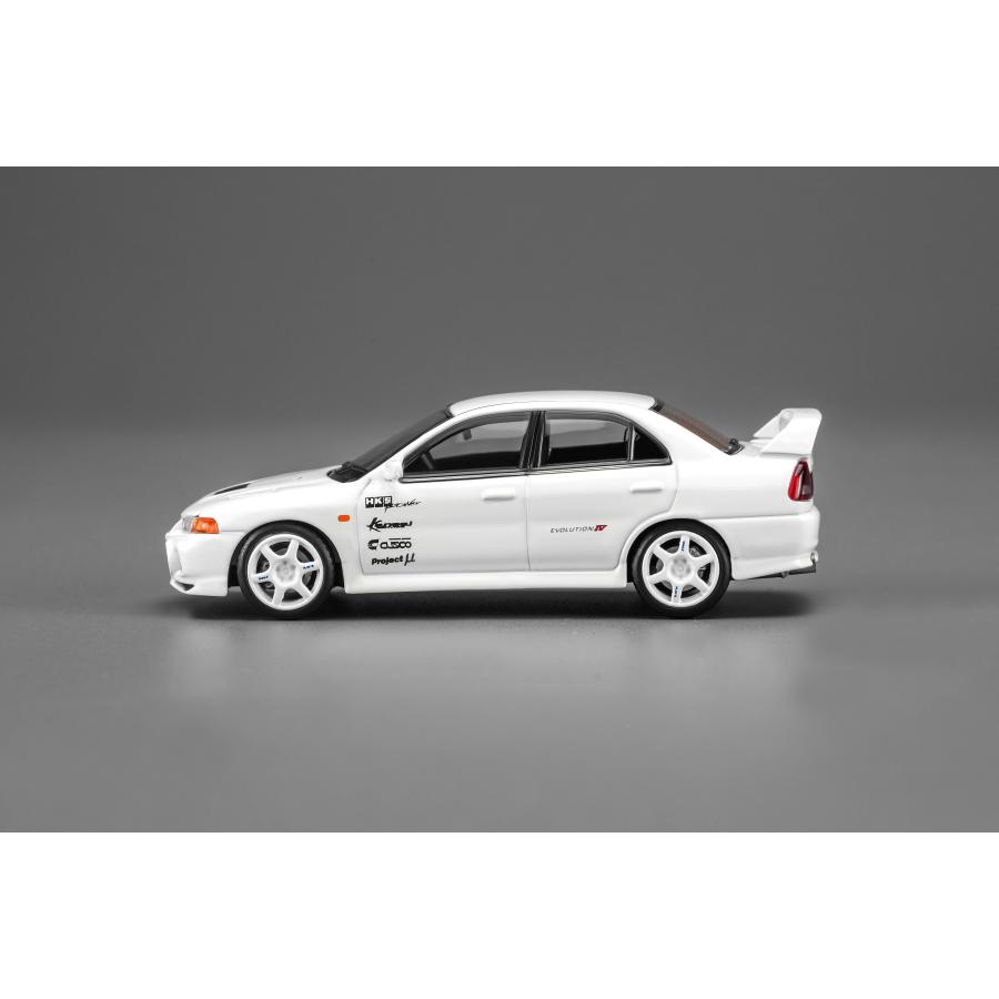 M64025 1/64 三菱 Lancer Evolution IV GSR Kansai Livery White ダイ