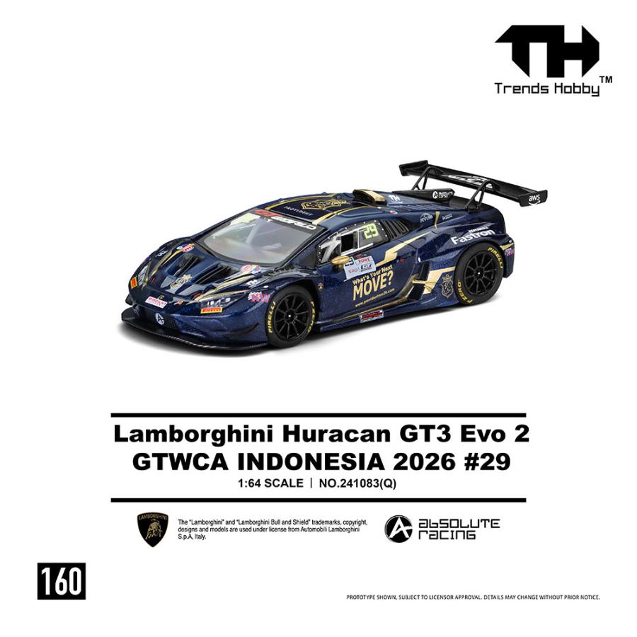 Trends Hobby 1/64 Lamborghini Huracan GT3 EVO2 GTWCA Indonesia