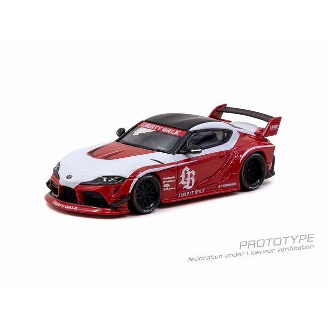 ターマック 1/64 LB-WORKS TOYOTA SUPRA (A90) Red ミニカー T64-109