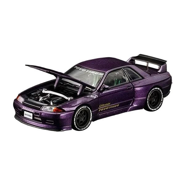 POP RACE×Enigma 1/64 パンデム R32 マジックパープル ミニカー PRE039