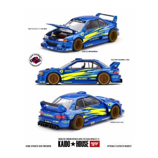 MINI-GT 1/64 スバル インプレッサ WRX STI KAIDO WORKS V1(右ハンドル