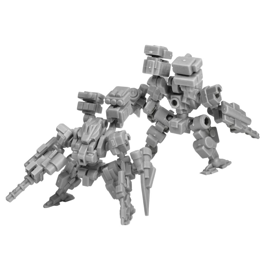 MECHA ART (メカアーツ) 3種アソートセット プラモデル (1BOX/3種各4個