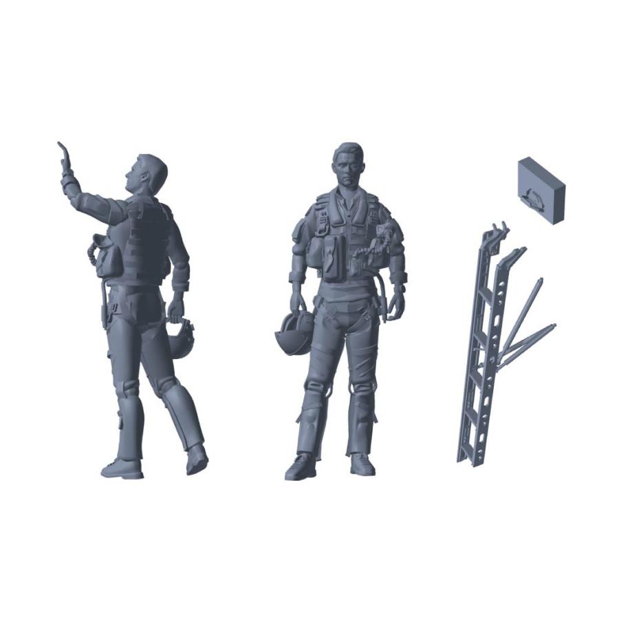 モデリンク Mach3 Models 1/72 US NAVYパイロット 2体セット 3D