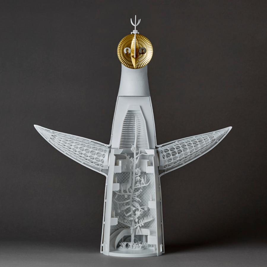 海洋堂 送料無料◇再販 ARTPLA アートプラ 1/200 太陽の塔 プラモデル