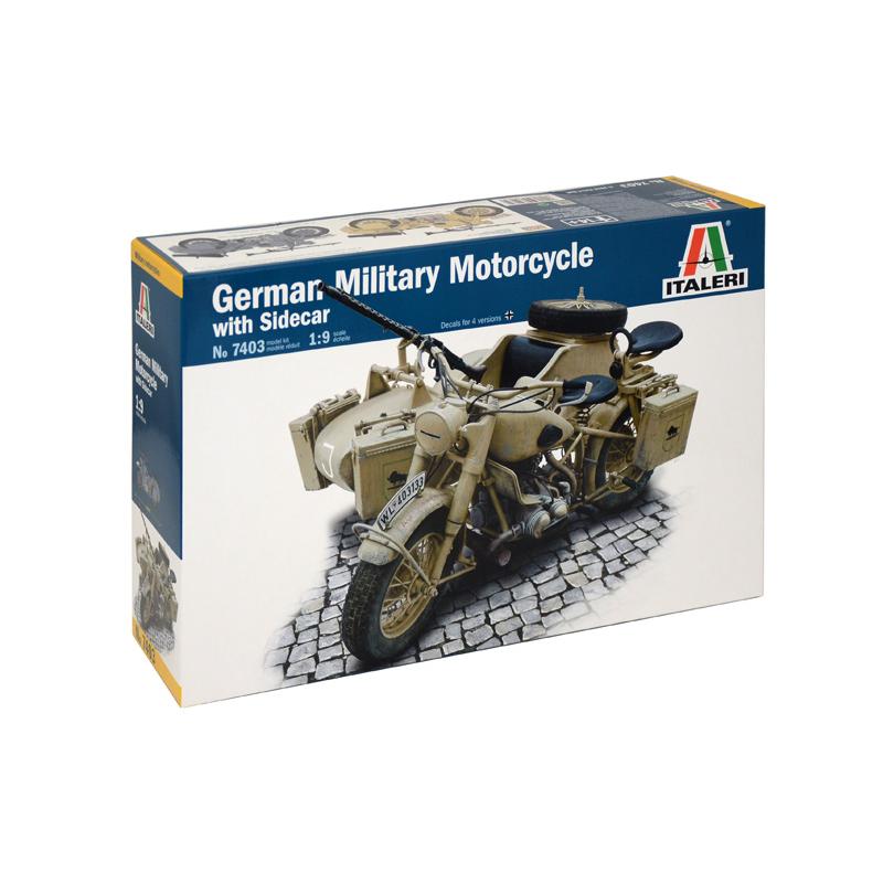 貨物輸送無料◆再販 イタレリ IT7403 1/9 WW.II ＦＲＧ軍 軍用サイドカー プラモデル 【9月取って置く】