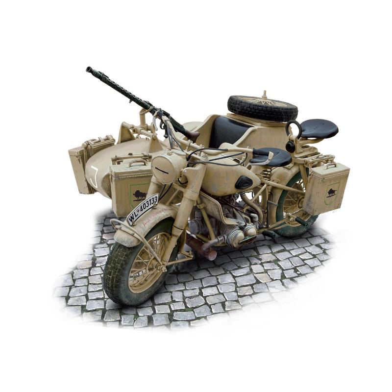 貨物輸送無料◆再販 イタレリ IT7403 1/9 WW.II ＦＲＧ軍 軍用サイドカー プラモデル 【9月取って置く】