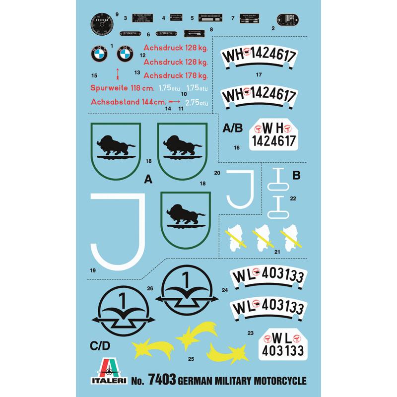 貨物輸送無料◆再販 イタレリ IT7403 1/9 WW.II ＦＲＧ軍 軍用サイドカー プラモデル 【9月取って置く】
