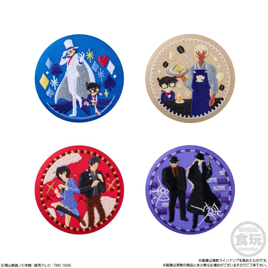 ピンズ・ピンバッジ・缶バッジ Edogawa Conan Limited Merch Bundle Set 名探偵コナン 刺繍缶バッジビスケット 食玩 バンダイ (1BOX) 【12月