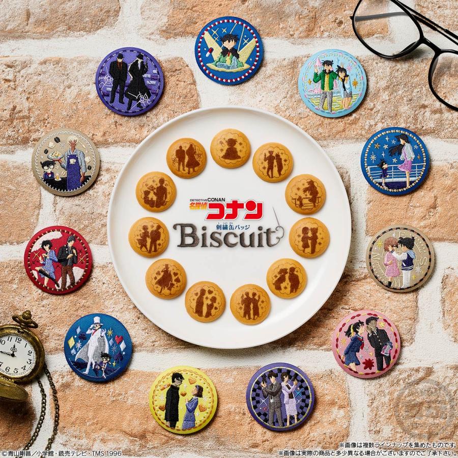 名探偵コナン 刺繍缶バッジビスケット 食玩 バンダイ (1BOX) 【12月