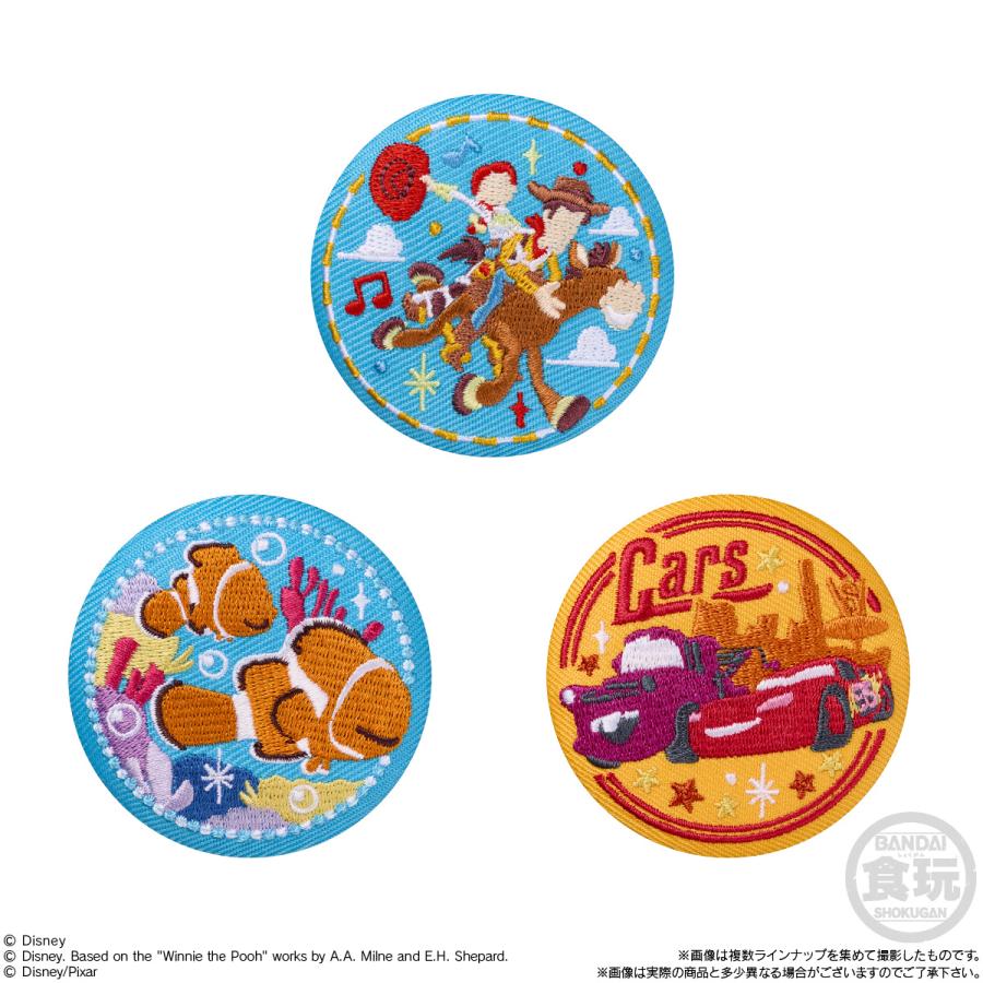 Disney Characters 刺繍缶バッジビスケット3 食玩 バンダイ (1BOX