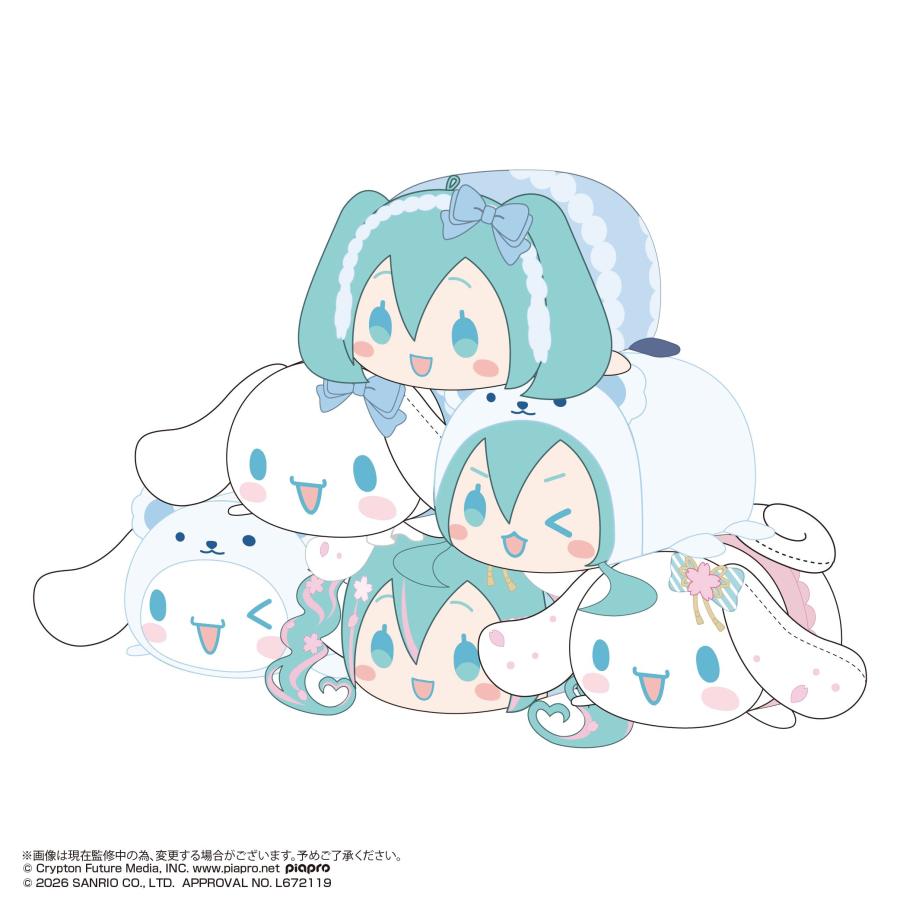 送料無料◇MC-27 初音ミク×シナモロール ぽてコロマスコット4 (1BOX