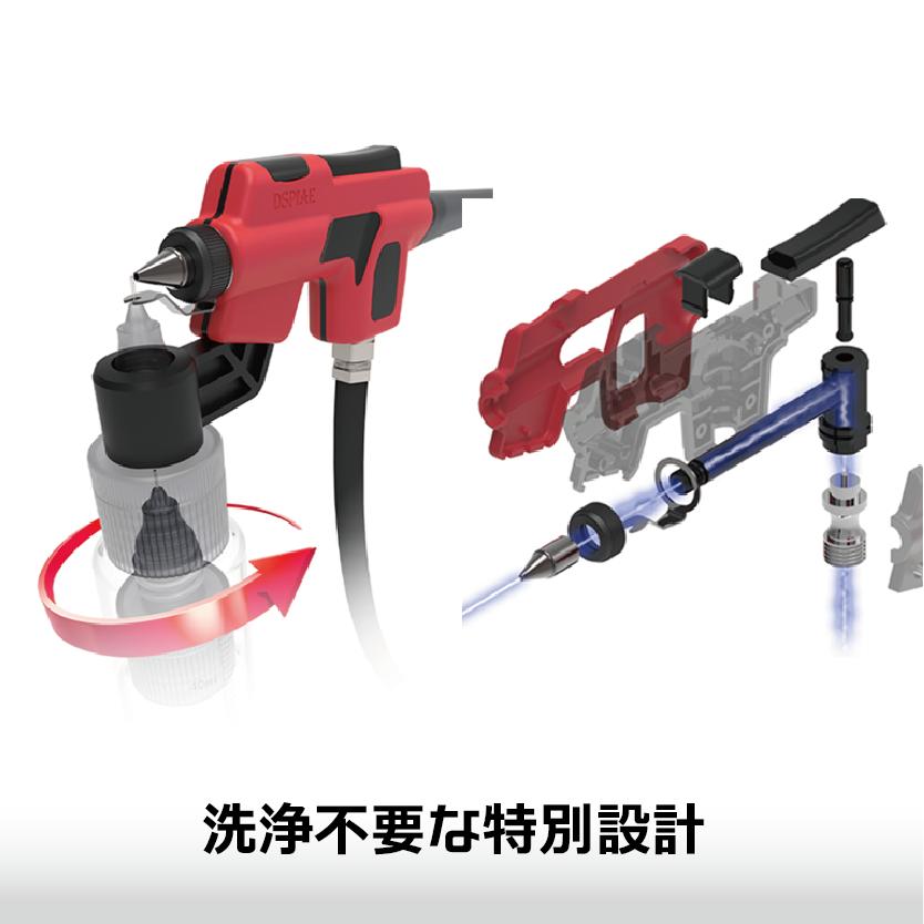 送料無料◇DSPIAE ウォッシュフリーエアブラシ 4種セット (エアブラシ