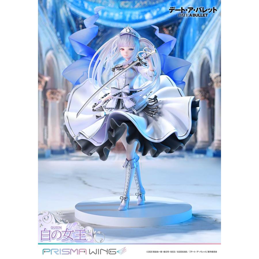 5周年記念 デート・ア・バレット　原作版 白の女王 ビッグアクリルフィギュア キャラクターグッズ 5周年記念 デート・ア・バレット 原作版 白の女王