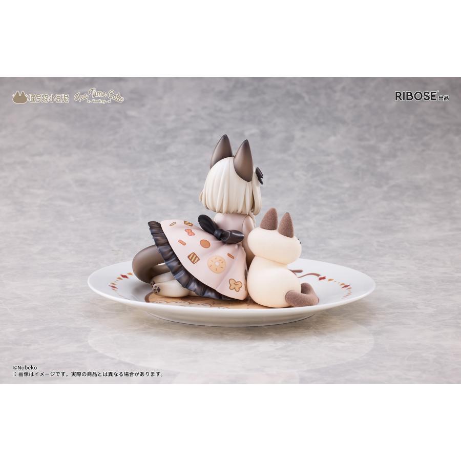 RIBOSE DLCシリーズ ティータイムキャッツ×シャム猫あずきさん 友情コラボ限定セット 特典付き フィギュア （ZF154243）の画像
