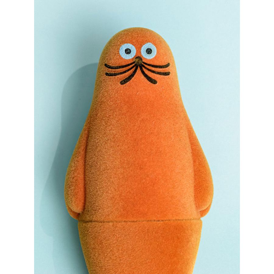 中空工房 アザラシ ORANGE FLOCKY フロッキー ソフビフィギュア ケン