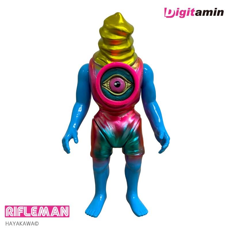 てんどんマン　レトロ　ヴィンテージ　日本製　バンダイ　大判ソフビ 早川モトヒロ ソフビシリーズ ダムド 2nd color RIFLEMAN