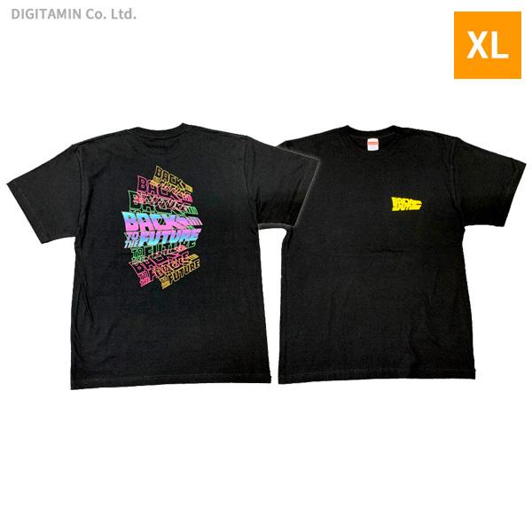 YUTAS バック・トゥ・ザ・フューチャーTシャツ BTTF グラデーションロゴ BK XLサイズ◆ネコポス送料無料（ZG74703）｜digitamin