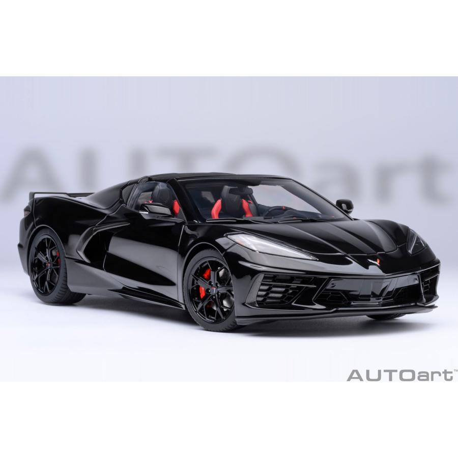 オートアート 1/18 シボレー コルベット (C8) スティングレイ Z51 (ブラック) ミニカー 71280 （ZM133481）の画像