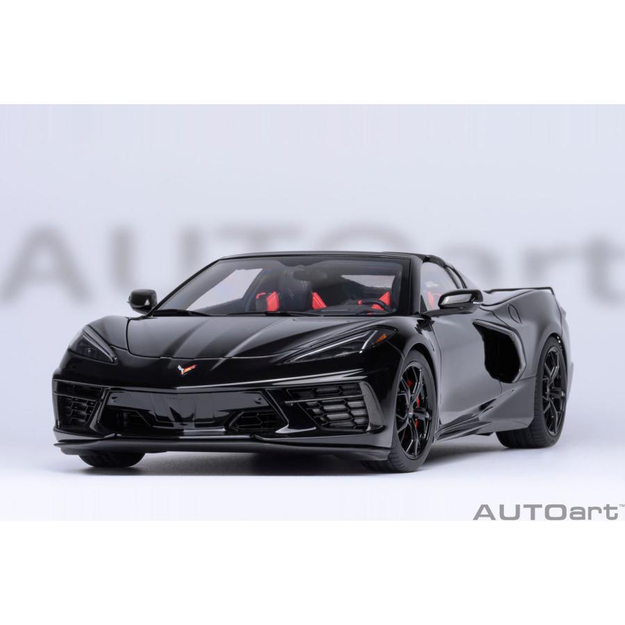 オートアート 1/18 シボレー コルベット (C8) スティングレイ Z51 (ブラック) ミニカー 71280 （ZM133481）の画像