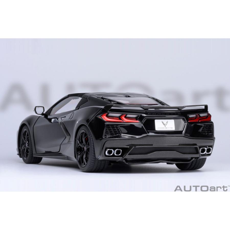 オートアート 1/18 シボレー コルベット (C8) スティングレイ Z51 (ブラック) ミニカー 71280 （ZM133481）の画像
