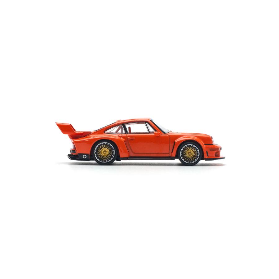 POP RACE 1/64 SINGER DLS TURBO (TRACK) ORANGE ミニカー