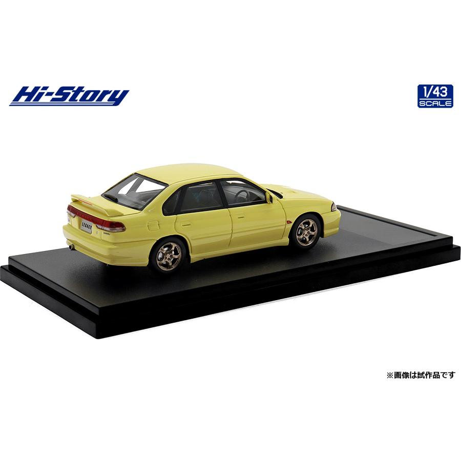 ハイストーリー 1/43 SUBARU LEGACY RS (1997) カシミヤイエロー ミニカー HS499YE （ZM146882）の画像