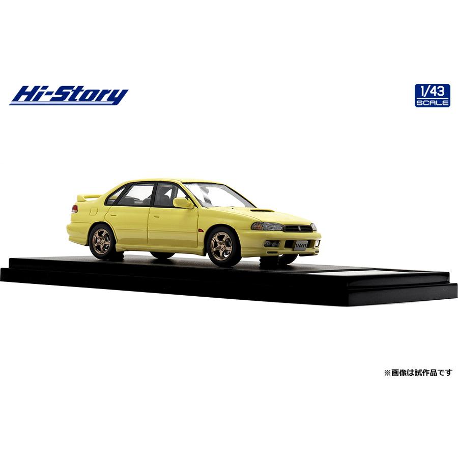 ハイストーリー 1/43 SUBARU LEGACY RS (1997) カシミヤイエロー ミニカー HS499YE （ZM146882）の画像
