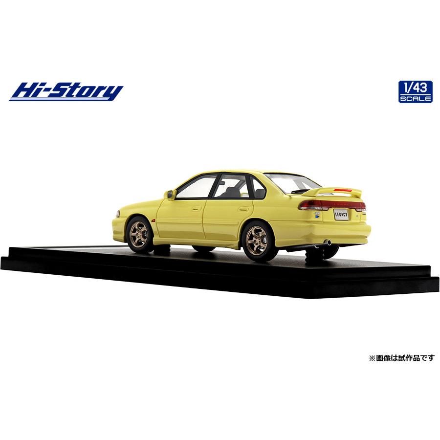 ハイストーリー 1/43 SUBARU LEGACY RS (1997) カシミヤイエロー ミニカー HS499YE （ZM146882）の画像
