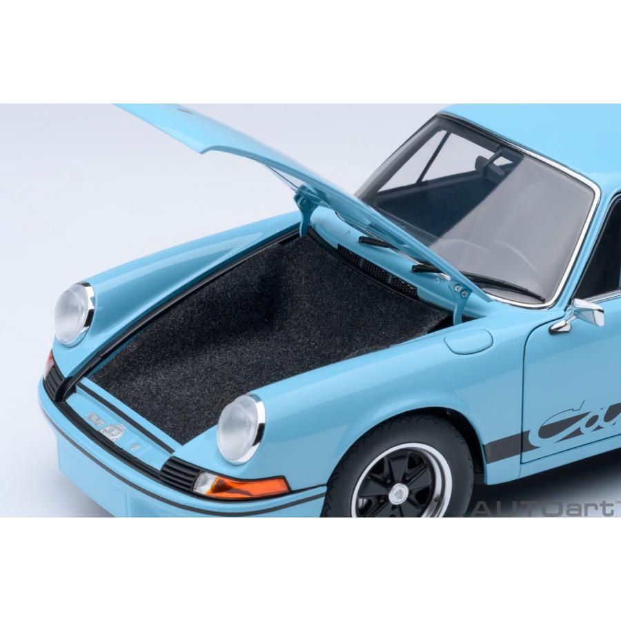 送料無料◆オートアート 1/18 ポルシェ 911 カレラ 2.7 RS (ガルフブルー/ブラック・ストライプ) ミニカー 78032 （ZM149135）の画像