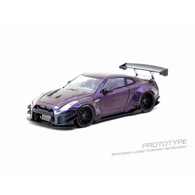 送料無料◆ターマック 1/43 LBワークス 日産・GT-R R35 type2 (ミッドナイトパープル) ミニカー T43-019-MP （ZM152101）の画像
